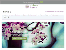 Tablet Screenshot of natureheals.co.uk